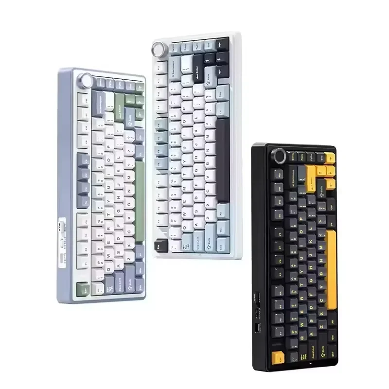 

Gasket Game BT Wired 2.4G Wireless RGB Hot Swap English Arabic Mechanical Keyboard