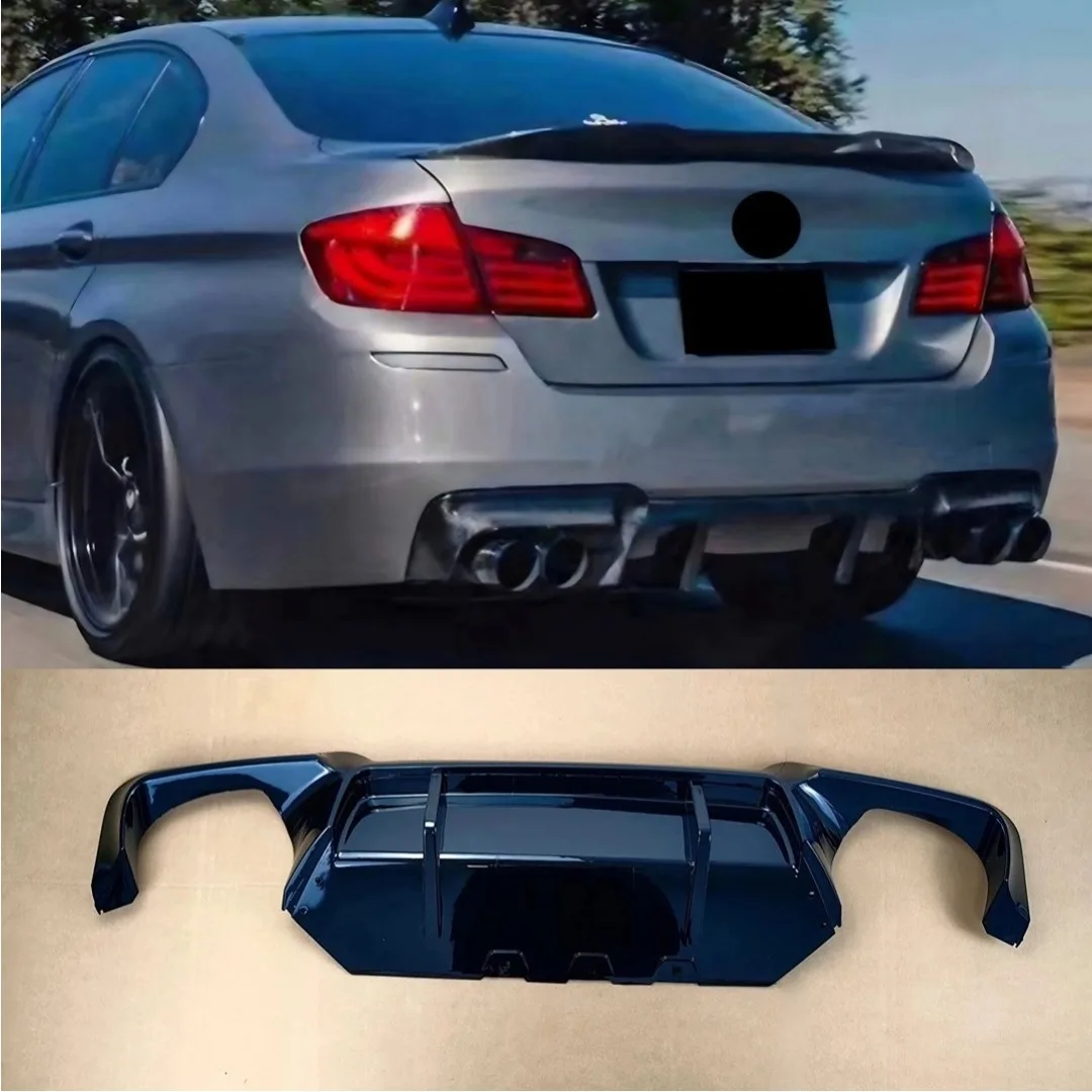 Accessories Body Kit Facelift For BMW 5 Series F10 F18 M-Sport M5 2010-2017 Rear Bumper Protector Lip Diffuser Chin Trim Tuning