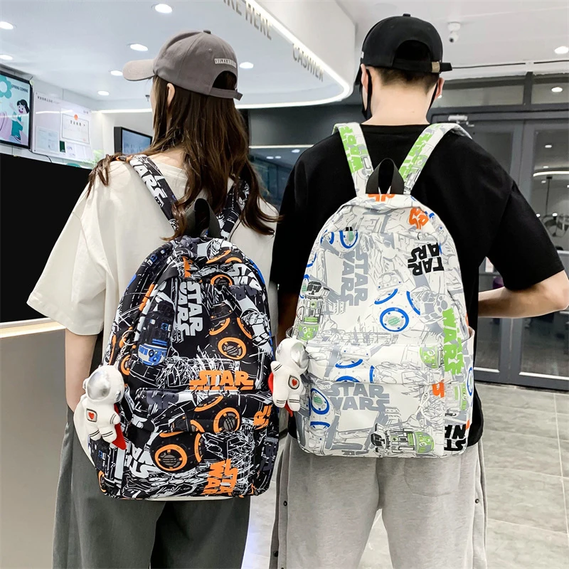 Fashionable Bag cool Graffiti College Student Backpack Women's Casual Simple And Multifunctional Backpack