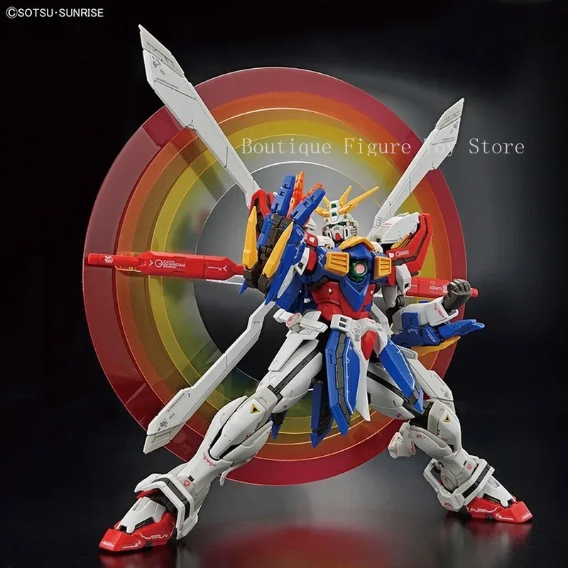 반다이 오리지널 건담 모델 키트 애니메이션 피규어 RG 1/144 GOD GUNDAM 액션 피규어 장난감 Collectible 장식품 어린이를위한 선물