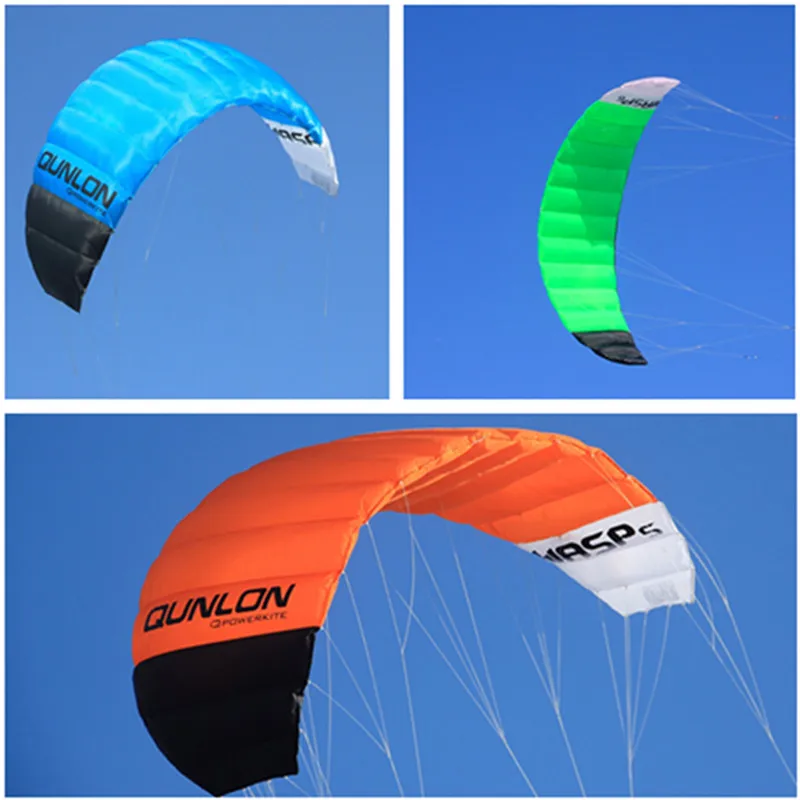 Free shipping parachute giant kites quad line power kites wasp kites paraglider kiteboard kitesurfing equipment for adults kites