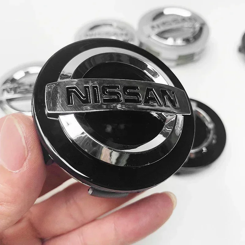 4pcs Car Badge Emblem Wheel Hub Center Caps Rim Cover Styling For Nissan Qashqai X J10 Trail Tiida Teana Skyline Juke X-trail