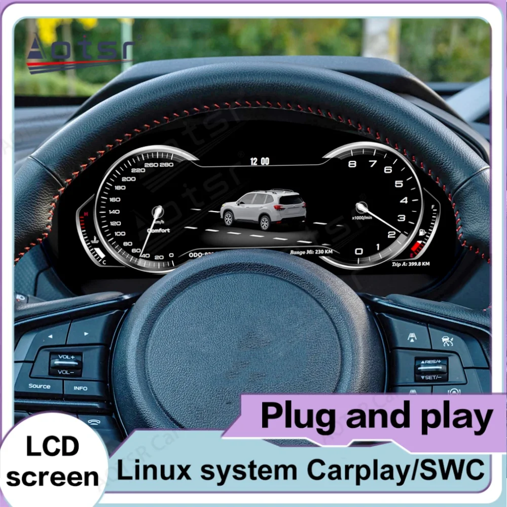 

Linux System For Subaru Forester 2019~2024 Digital Performance Display Dashboard LCD Speed Table Car Virtual Information