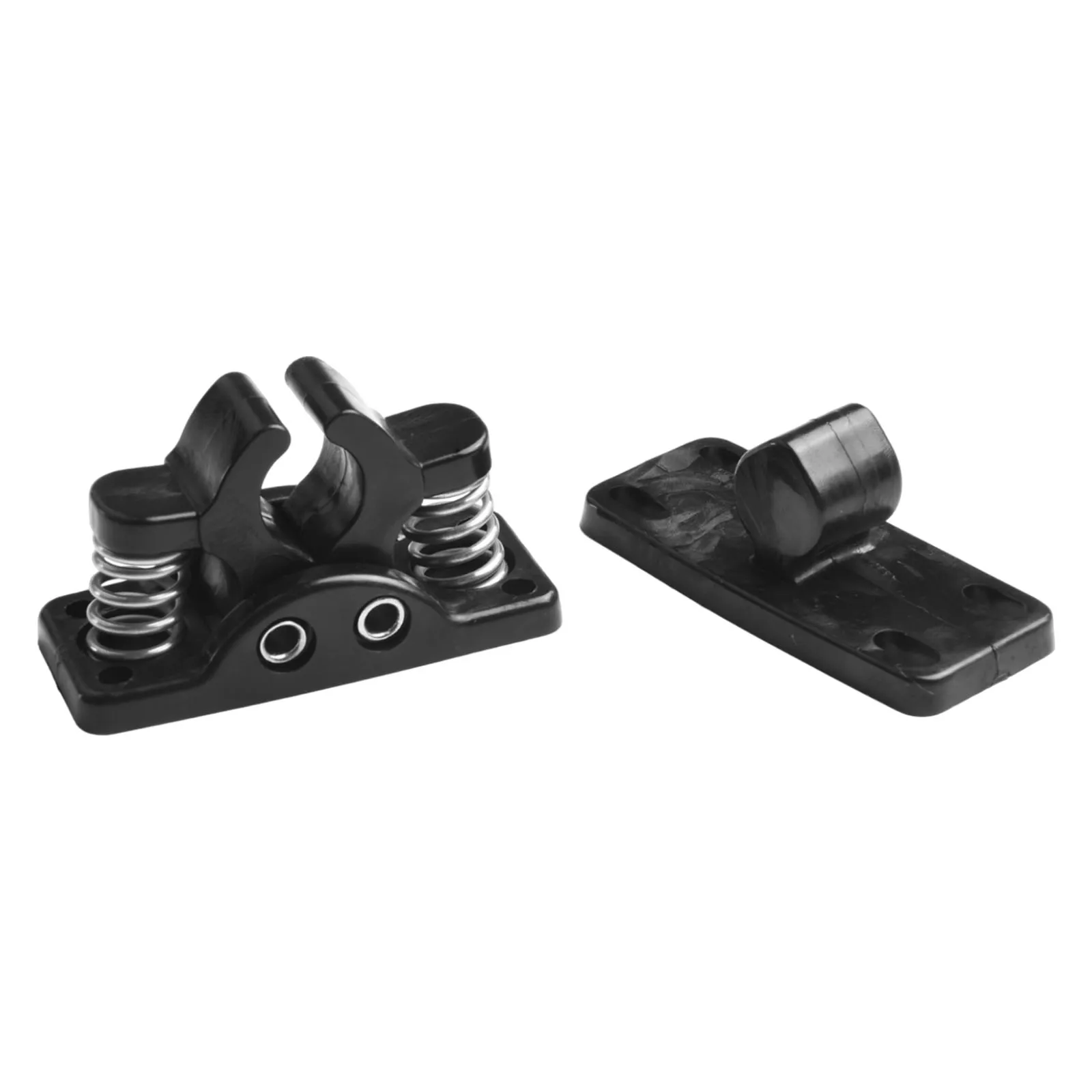 RV Door Stop Clamp With Double Roller Catch And Spring Loaded Mechanism For Camper Boat Door Management