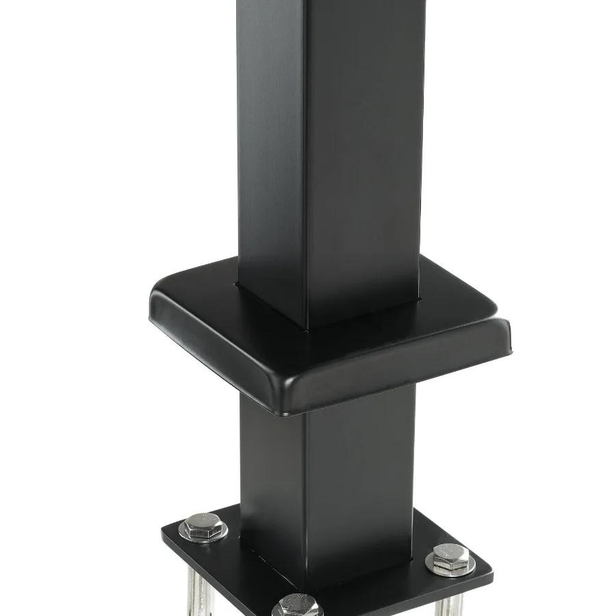 

Cable Railing Post 36 x 2 x 2 Steel Level Deck Railing Post Without Holes SUS304 Stainless Steel Cable Rail Post Stair Handrai