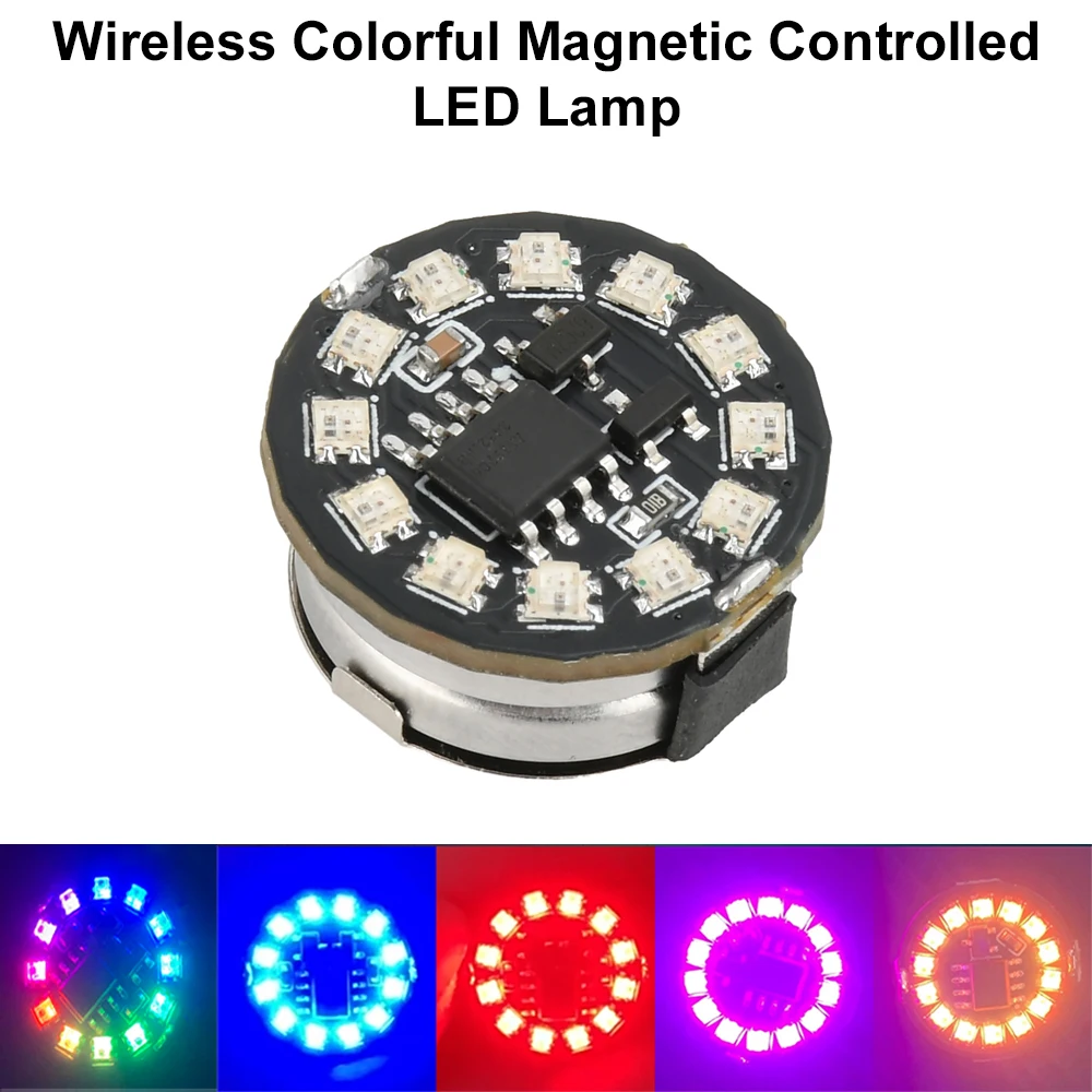 4 Mode Colorful Magnetic Control Lamp Wireless LED Light Magnet Induction Lamp DIY Anime Landscape Diorama Model Without Battery