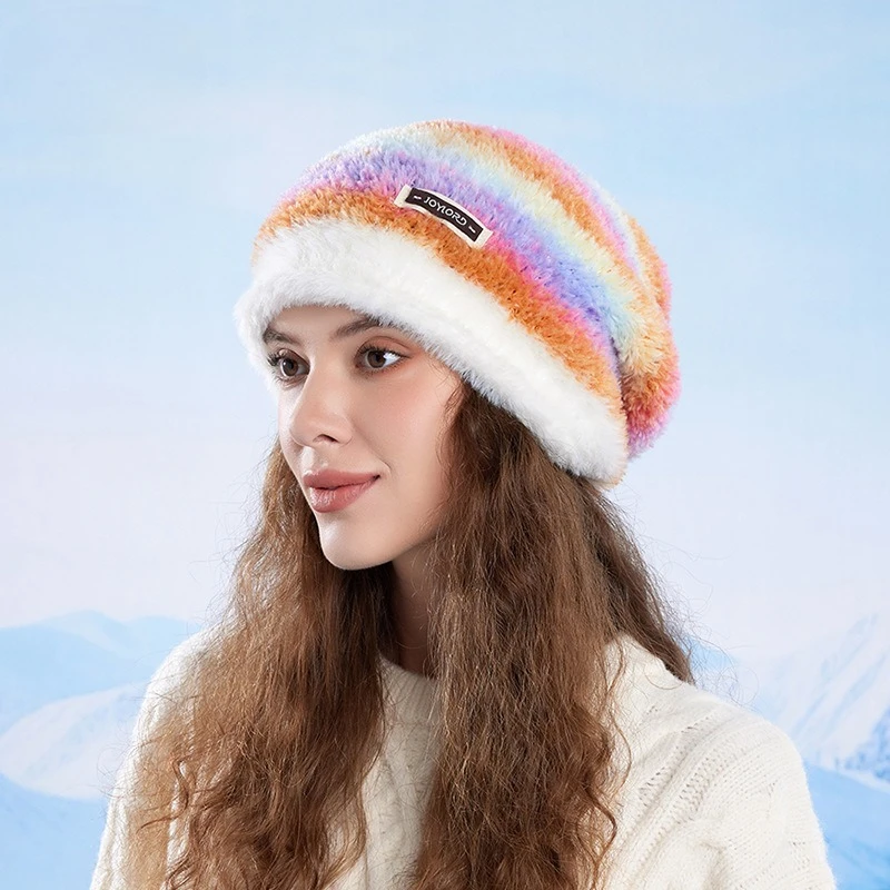 inverno-quente-chapeu-de-pelucia-feminino-europeu-e-americano-moda-mudanca-gradual-cor-chapeu-de-malha-ao-ar-livre-protetor-de-orelha-fria-heap-chapeu