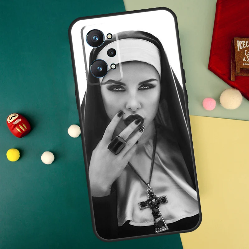 Sister Nun For Realme C55 C53 C35 C33 C30 C25s C21Y C11 C15 GT3 GT5 GT Neo5 9 10 11 12 Pro Plus Case