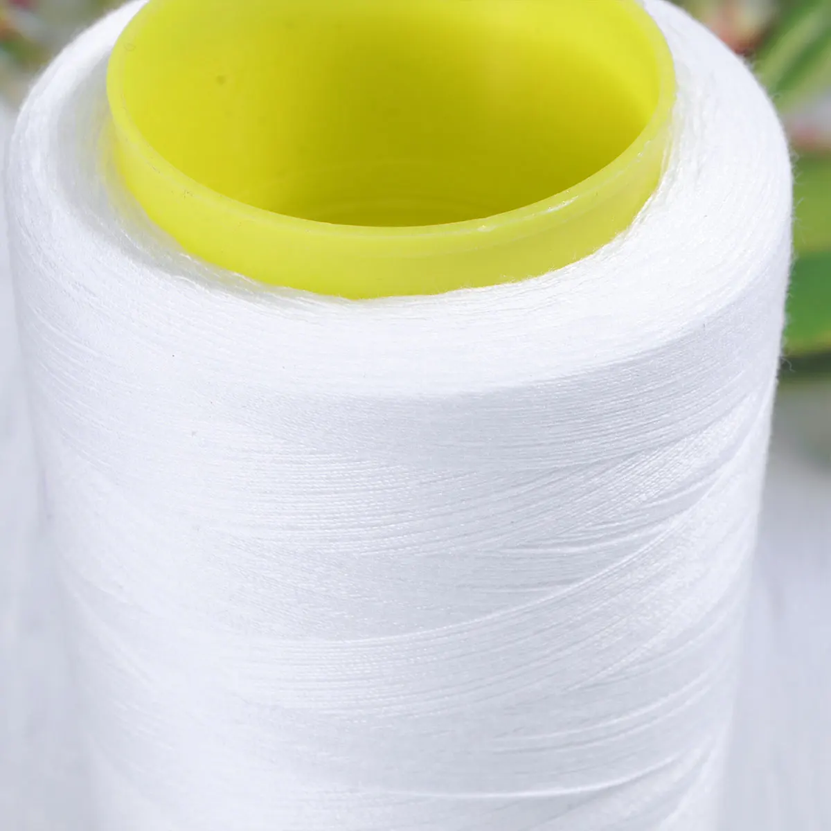

3000 Yards Polyester Sewing Thread Spools Cone White Quilting Carpet Dress Making General Stitching Low Lint High Strength