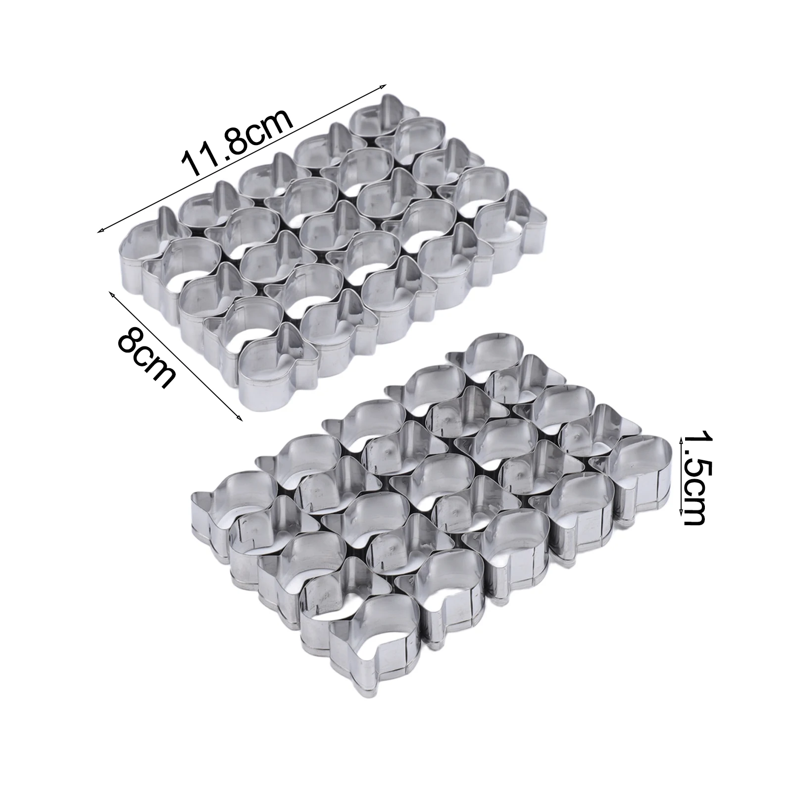 Baking Molds Fish Shape Molds Holiday Baking 25 Cavity Cutter Baking Efficiency Easy To Clean 25 Cavity Cookie Cutter
