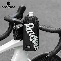 ROCKBROS Bicycle Water Bottle Holder Bag Bike Frame Mounted Hydration Pack for Cycling Lightweight Adjustable