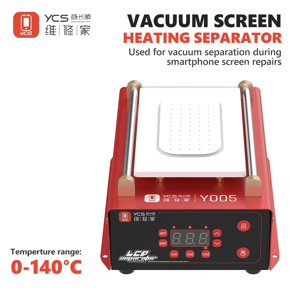 YCS Y005 Vacuum Screen Separator 7-inch Work Area for Cell Phone Repair Vacuum Heating Separation and Removal of Screens Tool