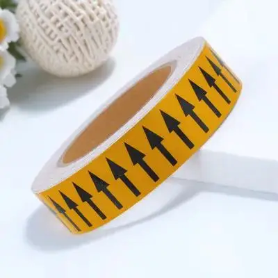 

Adhesive Pipe Identification Label Marking Tape Directional Arrow Stickers Weather Resistant Flow Direction Tape For