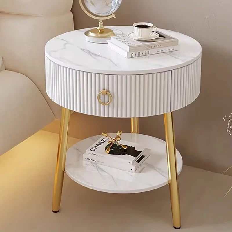 Минималистичные современные тумбочки, скандинавская роскошная круглая модная прикроватная тумбочка, небольшой столик для хранения, мебель для комнаты De Chevet Chambre