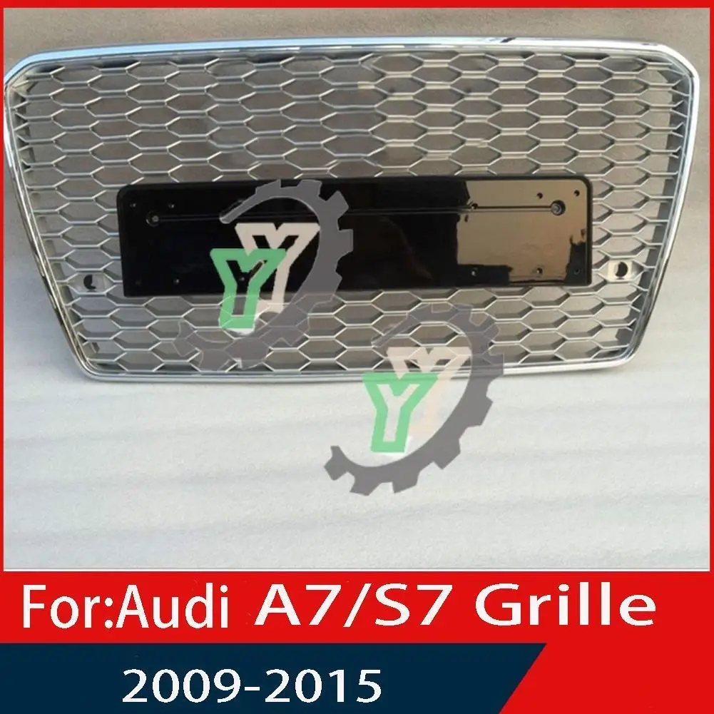 

For Audi A7/S7 20009-2011 2012 2013 2014 2015 Car Front Bumper Grille Centre Panel Styling Upper Grill (Modify For RS7 style)