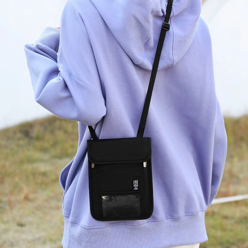 

Семейный органайзер для паспортов с RFID-защитой, многофункциональный чехол для паспорта и кредитных карт, дорожная сумка для телефона, сумка через плечо