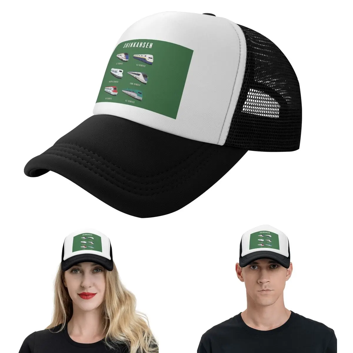 Japanese Shinkansen Bullet Trains  Cap Fashion Mesh Baseball Caps Adjustable Hat Hip Hop Summer Unisex Baseball Hats