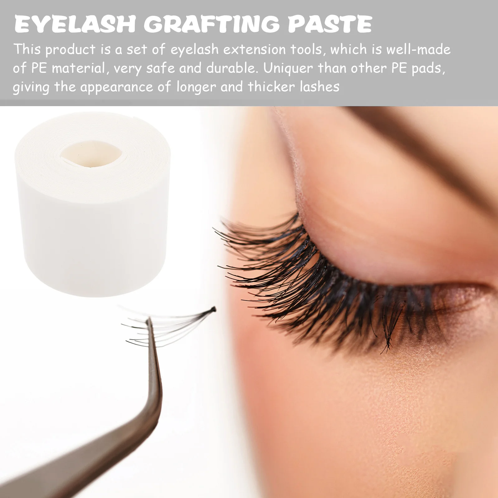 

110Pcs Eyelash Cushions High Adsorption Pe Pads Off Dry Fast for Eyelash Extension Tools Reusable Beauty Supplies