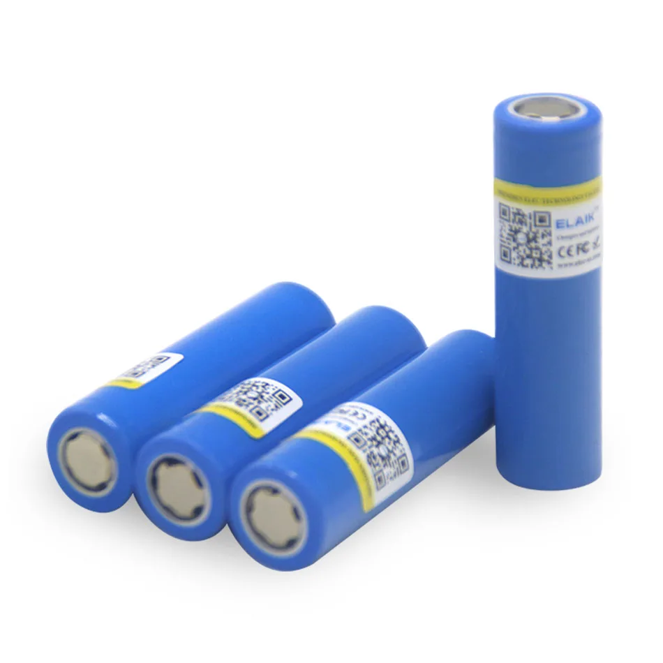 ELAIK-batería de litio 18650, pila recargable de 2000 mah, 3,7 v, 4,2 V, 10-15c