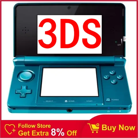 Consola de juegos Original 3DS 3DSXL 3DSLL, consola de juegos portátil, juegos gratis para Nintendo 3DS, transporte de 128GB de miles de juegos