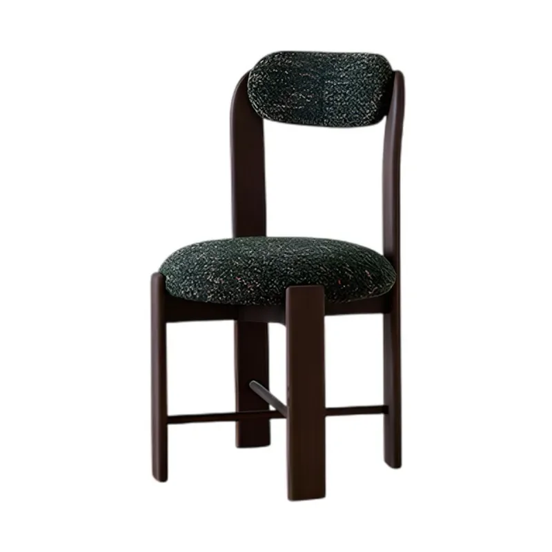 

Household soft bag antique solid wood chair light luxury desk makeup chair back chair