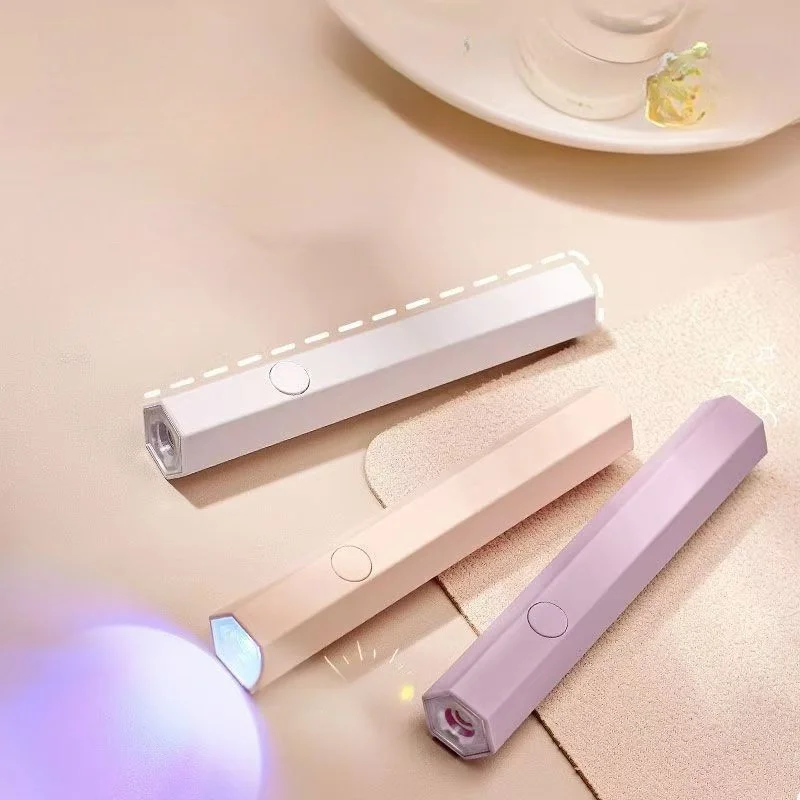 Portable UV Light LED Nail Lamp Handheld, Rechargeable Cordless Fast Curing Gel Polish Dryer for Home Salon Travel Manicure