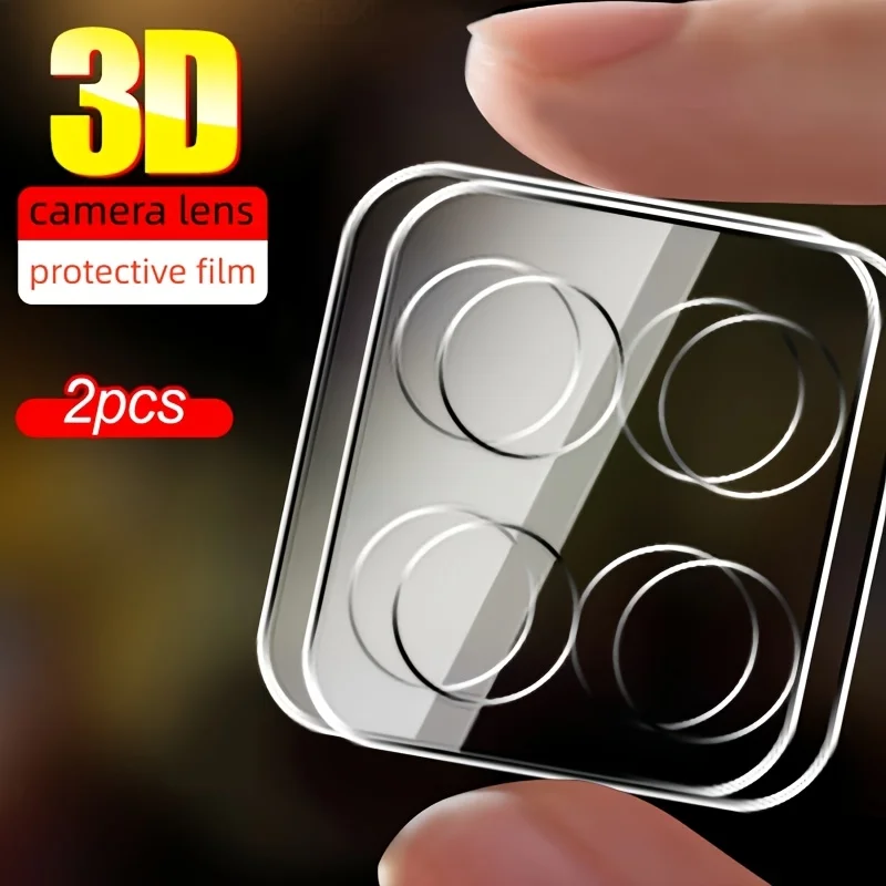

2 штуки защитного стекла для 3D-камеры, подходящего для стеклянной пленки объектива камеры Motorola Edge 60 Pro, а также для задней крышки объектива Edge 60 Fusion 5G.