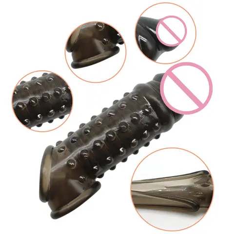 Reusable Peniss Condomss Extender Cock Rings Delay Ejaculation Dick Cock Sleeves Silicone Glans Cover Enlargement sexx Toys For Men