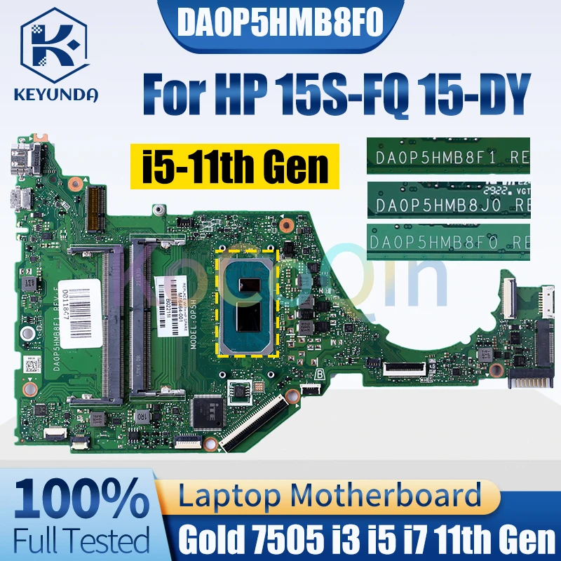 Completa Testado Motherboard Laptop para hp Ouro 7505 I3i5 i7 11 Mainboard Laptop Da0p5hmb8f1 Da0p5hmb8f0 Da0p5hmb8j0