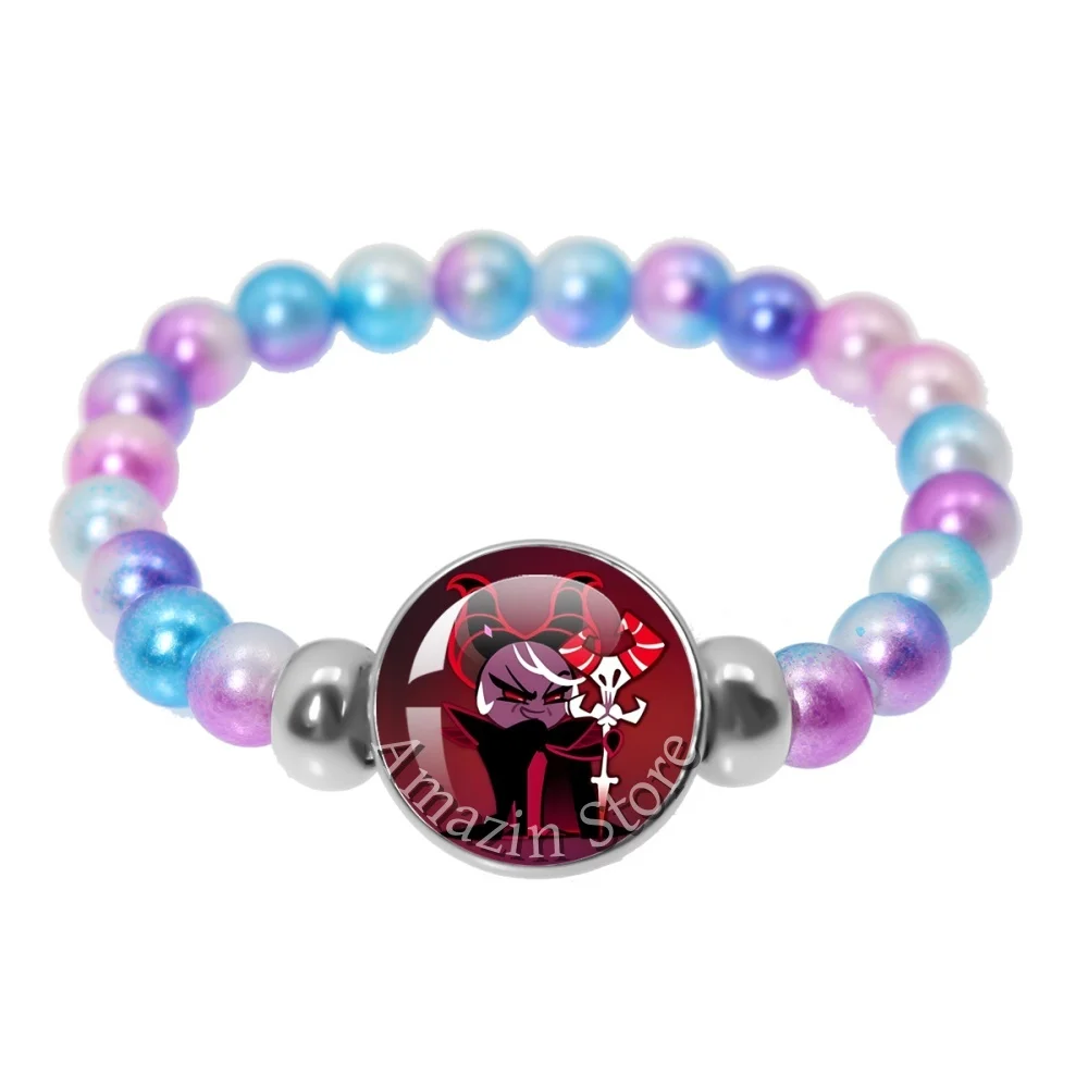 New Style 18mm Colorful Bracelets Game Cookie Run Kingdom Ancient Beast Shadow Milk Cookie Handmade Glass Accessories Fans Gift