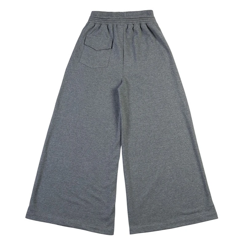 กางเกงขายาวทรงหลวมสไตล์สตรีทเท่ๆ ดีไซน์เชือกผูกเอวแบบหลายเส้น แนวเรโทรฮิปฮอป ลำลอง สปอร์ต