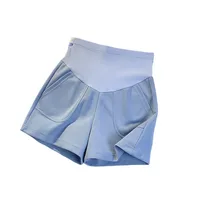 3 Colors Summer Outdoor High Waist Loose Shorts for Pregnant Women Plus Size Pregnancy Sport Pants Casual Ladies Trousers 6