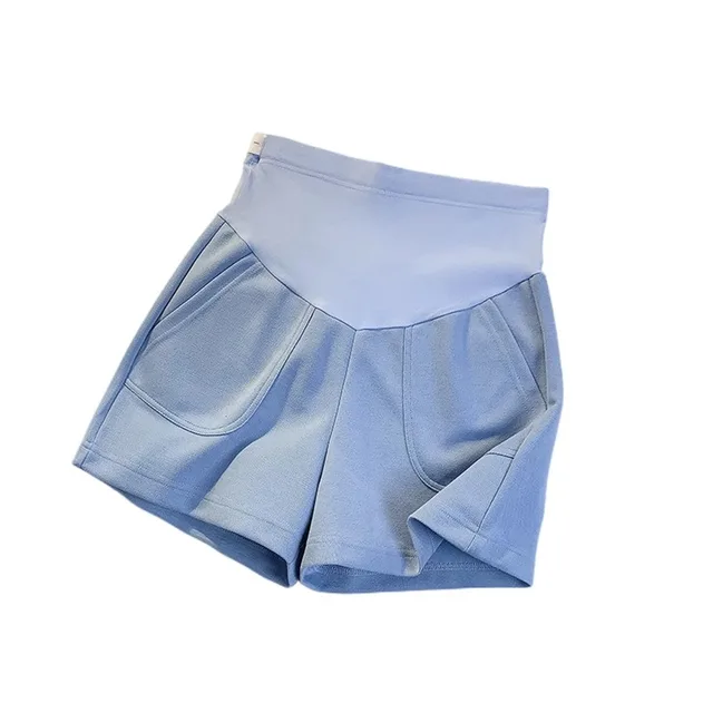 3 Colors Summer Outdoor High Waist Loose Shorts for Pregnant Women Plus Size Pregnancy Sport Pants Casual Ladies Trousers 6