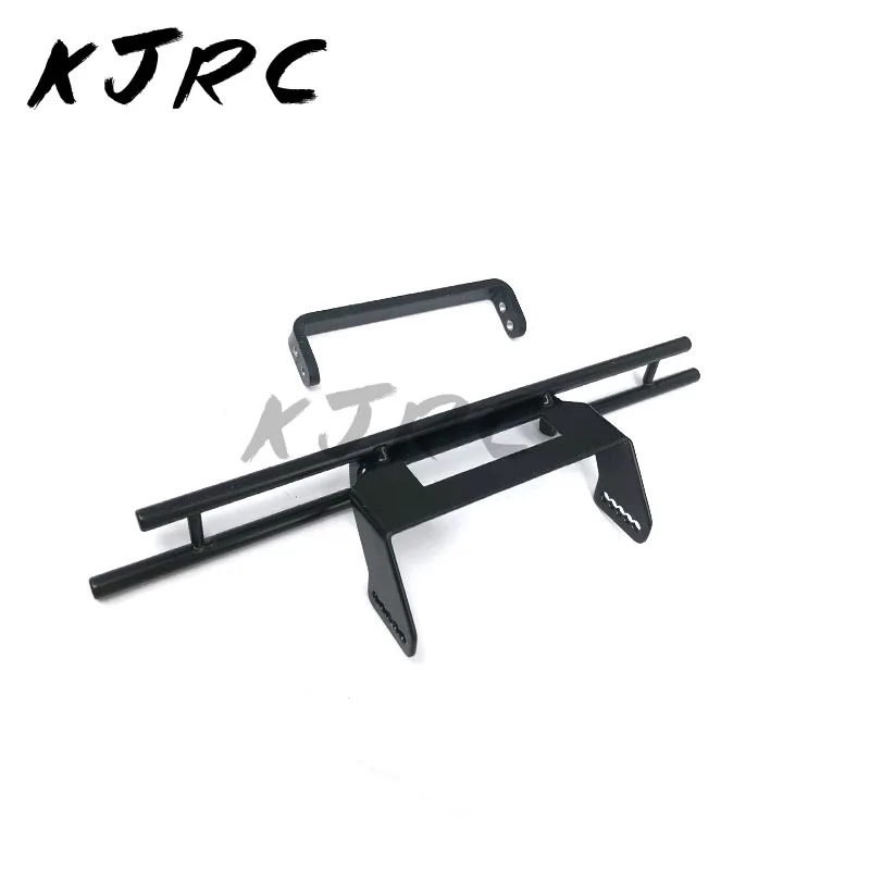 KJRC parachoques trasero de aleación CNC con soporte de marco, accesorios para coche RC Crawler raxxas 6x6 TRX6 TRX4, piezas de actualización de coche RC