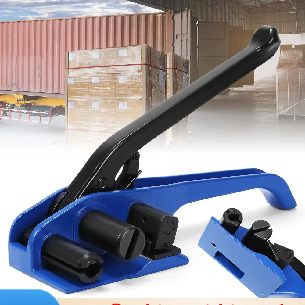 

Усиленный натяжитель для обвязочной ленты со встроенным резаком, инструмент для надежной фиксации упаковки