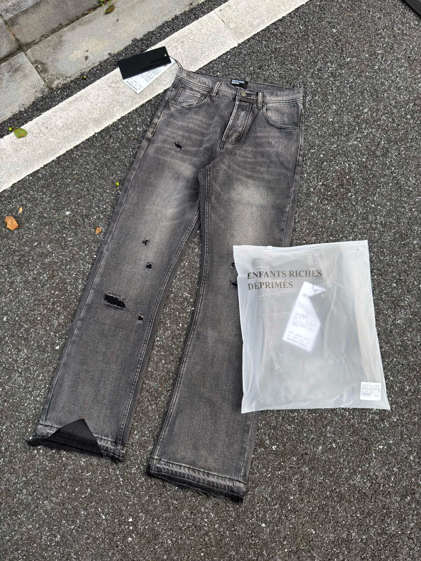 High Waist Zipper Denim Jeans Five Pockets Bell Bottoms Washed out for Men And Women Comfortable Breathable Cotton Casual Jeans
