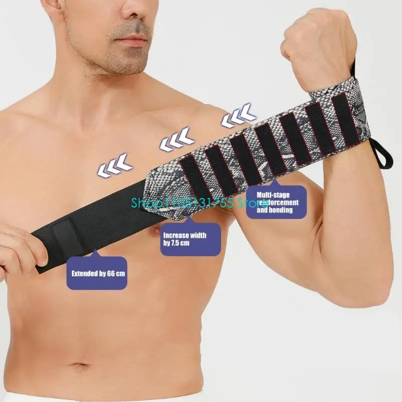 Fitness Wrist Wrap For High Intensity Workouts Sports Protections Stability，For Weightlifting Gym Fitness Support With Adhesiv