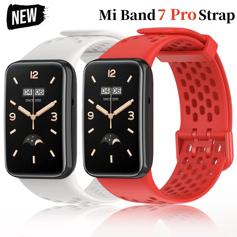 Silicone Bracelet Strap For latest xiaomi mi band 7 Pro strap For xiaomi band Mi7 pro Silicone sport wristband for Mi7 pro band