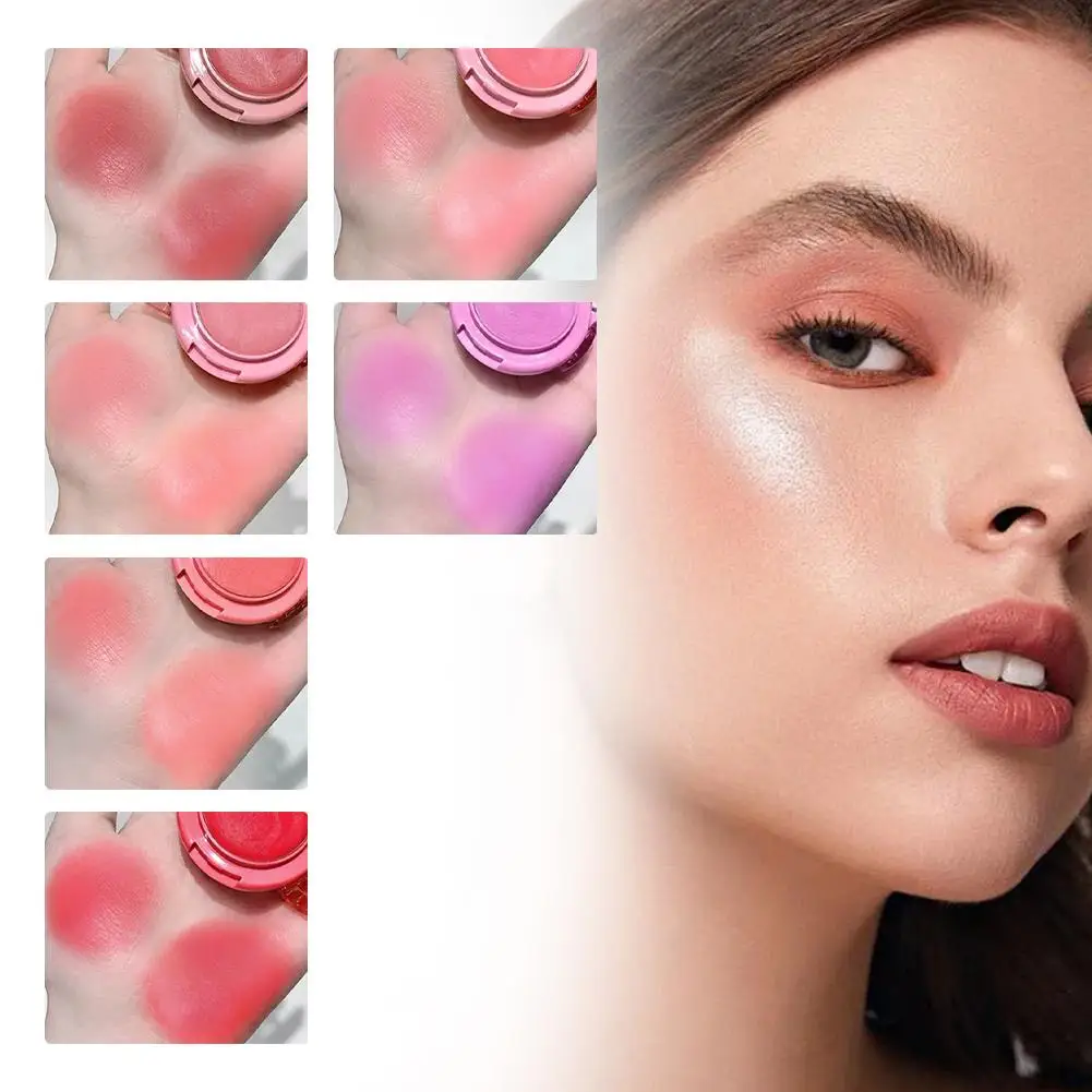 1 قطعة كريم أحمر الخدود والخد اشراق أحمر الخدود ماكياج للشفاه الخدين الوجه مقاوم للماء طويلة الأمد ماكياج مستحضرات التجميل لوازم #1