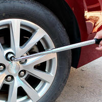 Universal Extendable Car Wheel Brace Wrench Tyre Spanner Double Ended Sockets Nut 17/19 21/23mm Set Chrome For Car Van Truck