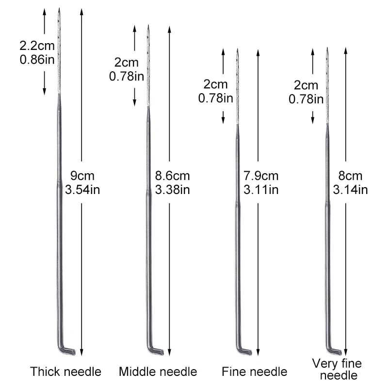 100 stks 4 Size Vilt Tool Kit Wolvilt Naald Naald Starter Beginners DIY Craft Handwerken Poke Naaldvilten met fles