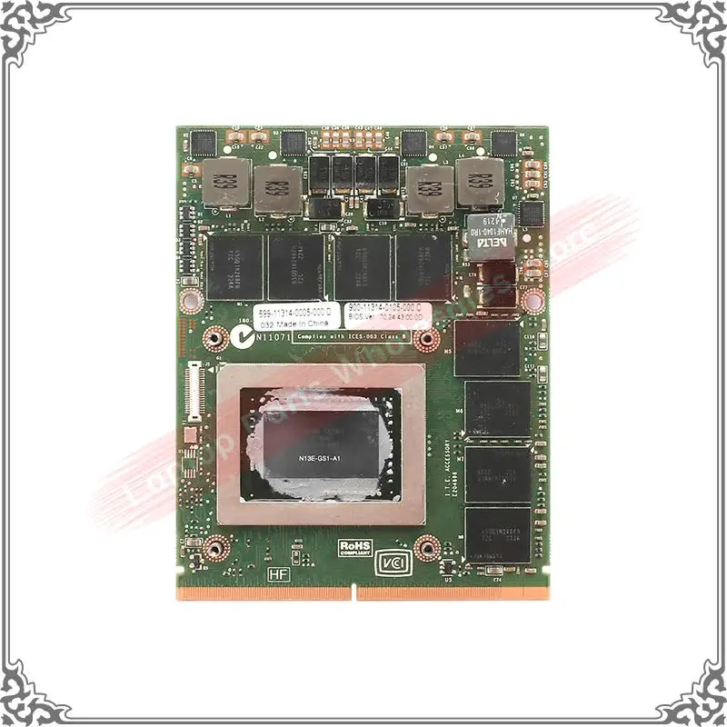 Imagem -02 - Original Usado Gtx675 Gtx675m Gtx 675m 2g 2gb Placa Gráfica para Dell M17x M18x M15x N13e-gs1-a1 Gtx675 Placas de Exibição de Vídeo