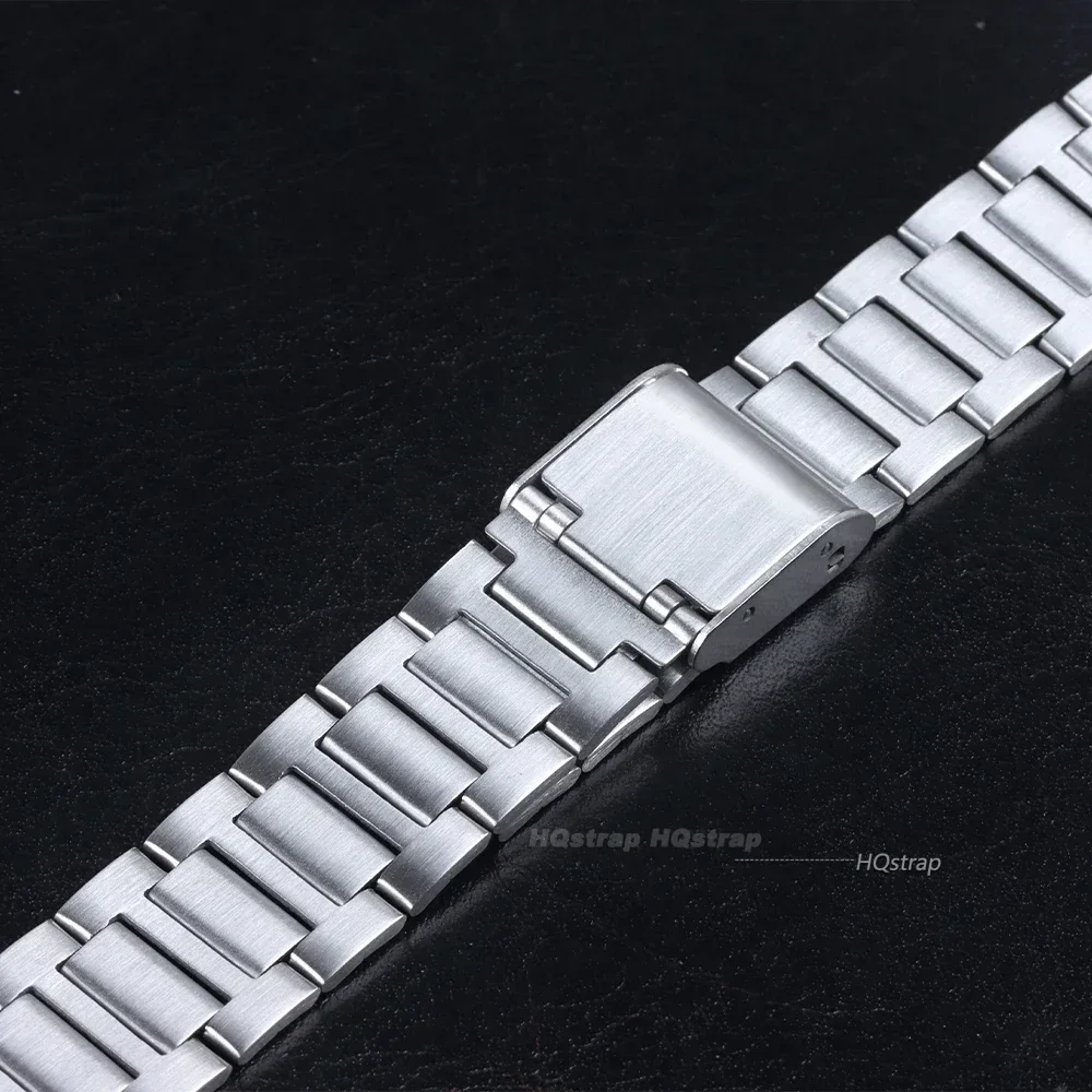 18mm Stainless Steel Watch Bracelet for Casio F105 F-91W A158W F108 A168 AE1300 AE1200 Metal Watchband Replacement Wrist Straps
