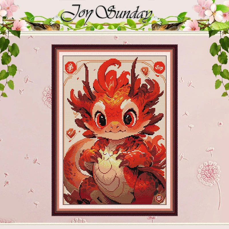 Dragon Animal Patterns Counted Cross Stitch Set DIY 11CT 14CT 16CT Stamped DMC Cross-stitch Kit Embroidery Needlework Home Decor