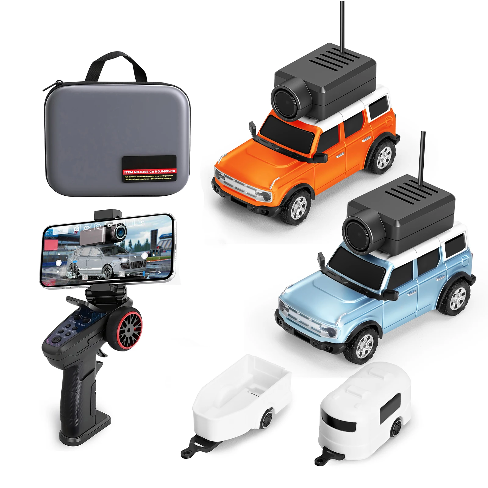 

1:64 Мини-радиоуправляемый автомобиль, игрушечный автомобиль с дистанционным управлением FPV 2,4G с HD-камерой 720P, гироскопом, светодиодной подсветкой, автомобилем с управлением через приложение для детей и взрослых