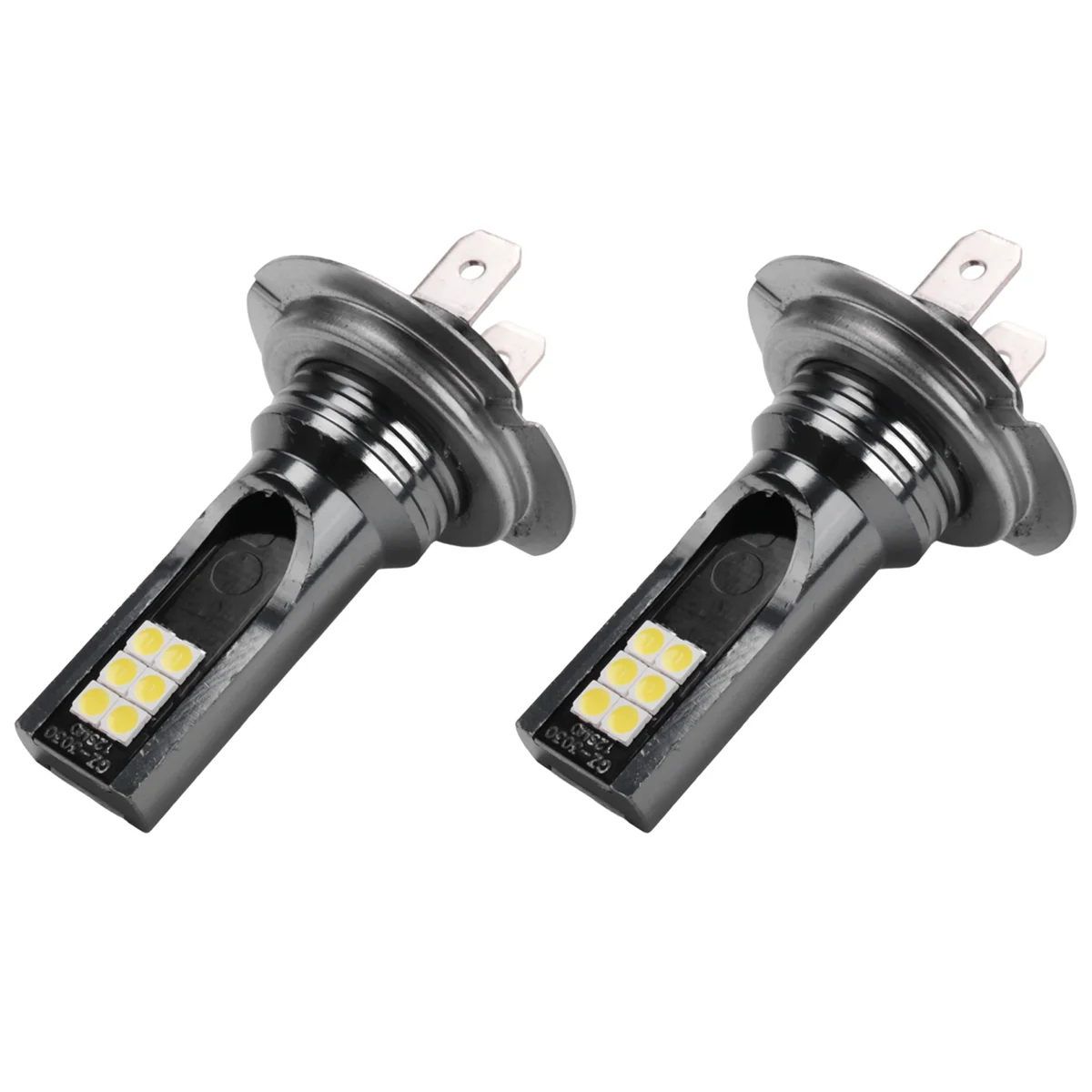 Lâmpada de conversão do farol LED, sem erros, lâmpada Canbus, 6W, 1000LM, 6000K, H7, 2pcs