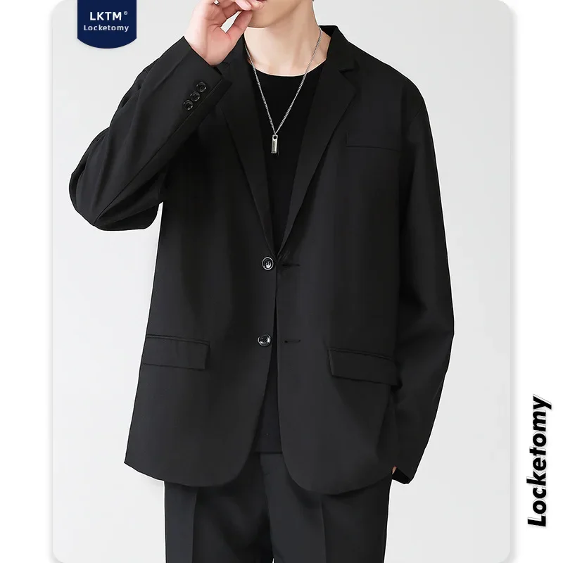 (063) Men's suits, Korean style, trendy, cool, casual, loose, design, niche, versatile suit jacket