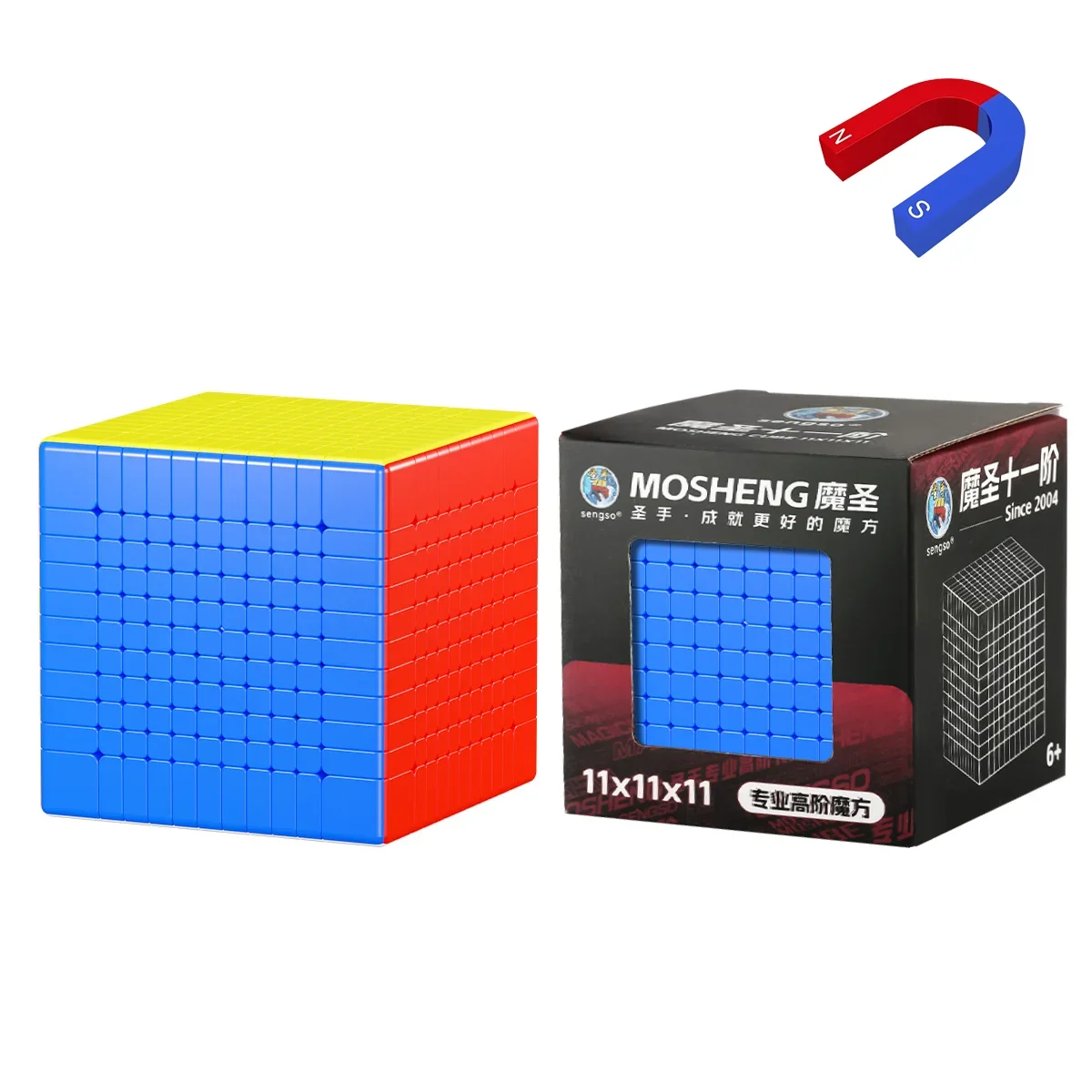 SengSo Cube 10x10 11x11 Magnetic Magic Speed Cube Stickerless Fidget Toys ShengShou Demon Saint 10x10 11x11 Cubo Magico