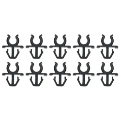 10Pcs Black High Quality Plastic Car Hood Prop Rod Clips Auto Hood Prop Rod Clip Accessories for Nissan Fastener