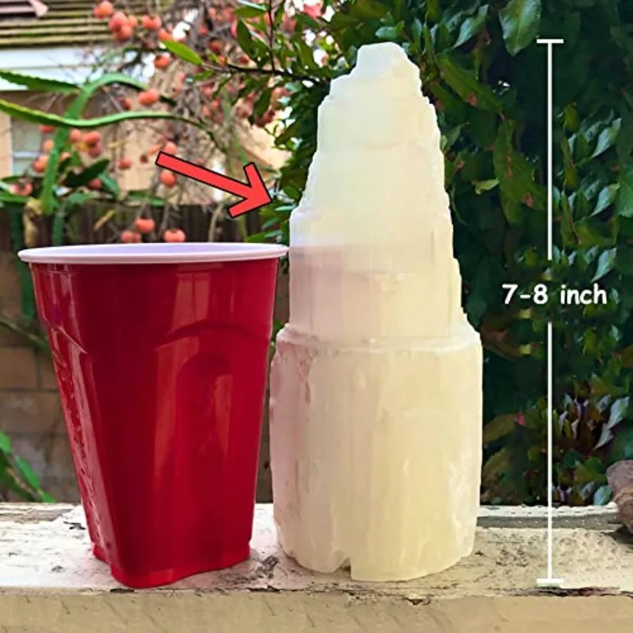 Natural Selenite Lamp 8